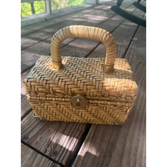 Vintage Peck & Peck Fifth Avenue New York Wicker Purse - Picture 2 of 8